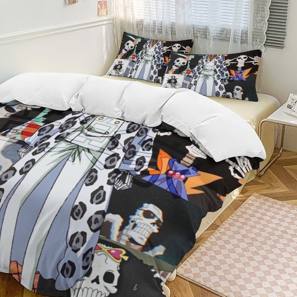 Brook Bed Duvet Cover Funny Anime Cartoon Bedding Sets Lightweight 3 Piece Comforter Sets