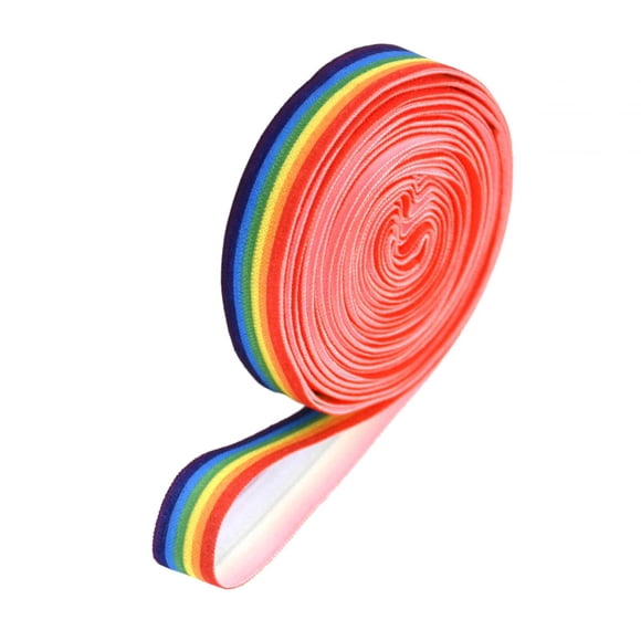 Cuerda China Elástica Infantil para Saltar Banda de Saltos Juguete Deportivo de Poliéster Resistente Y Flexible Adecuada para Niños Y Niñas en Juegos Color del arcoiris