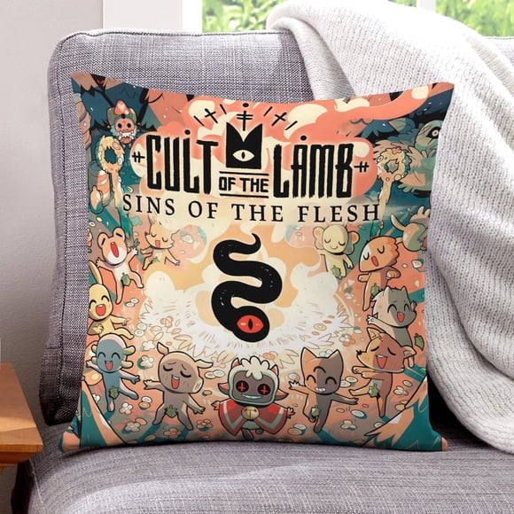 Funda de Almohada Cult Of The Lamb Desmarcar 66x66cm