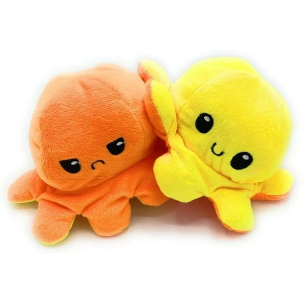 Pulpo Reversible Amarillo Y Naranja Pulpito Reversible Naranja