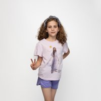 Polera Niña Shine Asha Wish Morado Disney