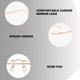 thumbnail image 3 of Gafas sin bordes para mujer y hombre, gafas de titanio con bloqueo de luz azul a la moda., 3 of 5