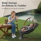 thumbnail image 2 of Baby Swing Monamii Bluetooth con altavoz de música de 5 velocidades, color negro, 2 of 3