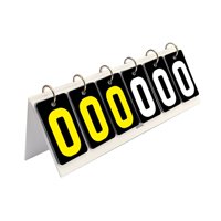 Magideal - Número Flip Número De Puntaje Puntuación De 6 Dígitos De 6 Dígitos Counter De Anotador Portátil Para Baloncesto Fútbol Al Aire Libre Sport Tennis Ball