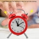 thumbnail image 4 of Mini reloj despertador digital portátil de 3 pulgadas, de metal, con batería, ideal para estudiantes, color rojo, 4 of 8