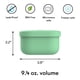 thumbnail image 3 of Contenedores de Snacks OmieBox de Silicona Antigoteo 280 mL Verde, 3 of 3