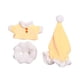 thumbnail image 1 of 3x Muñecos De Peluche, Pijamas, Disfraces, Muñeco Colgante, Ropa De Tela Con Colgante Desmontable, Amarillo, 1 of 3