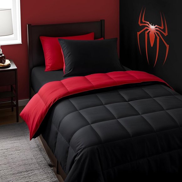 Anluoer Twin Comforter Set 5 Pieces, Bed in a Bag Twin Bedding