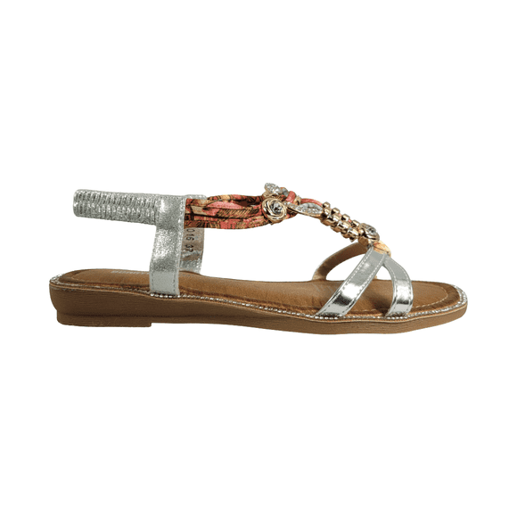 SANDALIAS PICCADILLY PLATA MUJER 301-8016 - Talla 36