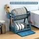 thumbnail image 1 of 1pc Double Layer New Drain Bowl Rack, Dishes Rack, Multi-layer Kitchen Shelf, Table Top Shelf For Bowl And Plate Draining, Kitchen Accessories, 1 of 2