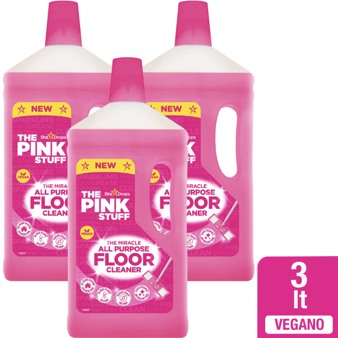 Pack X 3 Limpiador Concentrado The Pink Stuff Pisos Y Multiusos 1 L