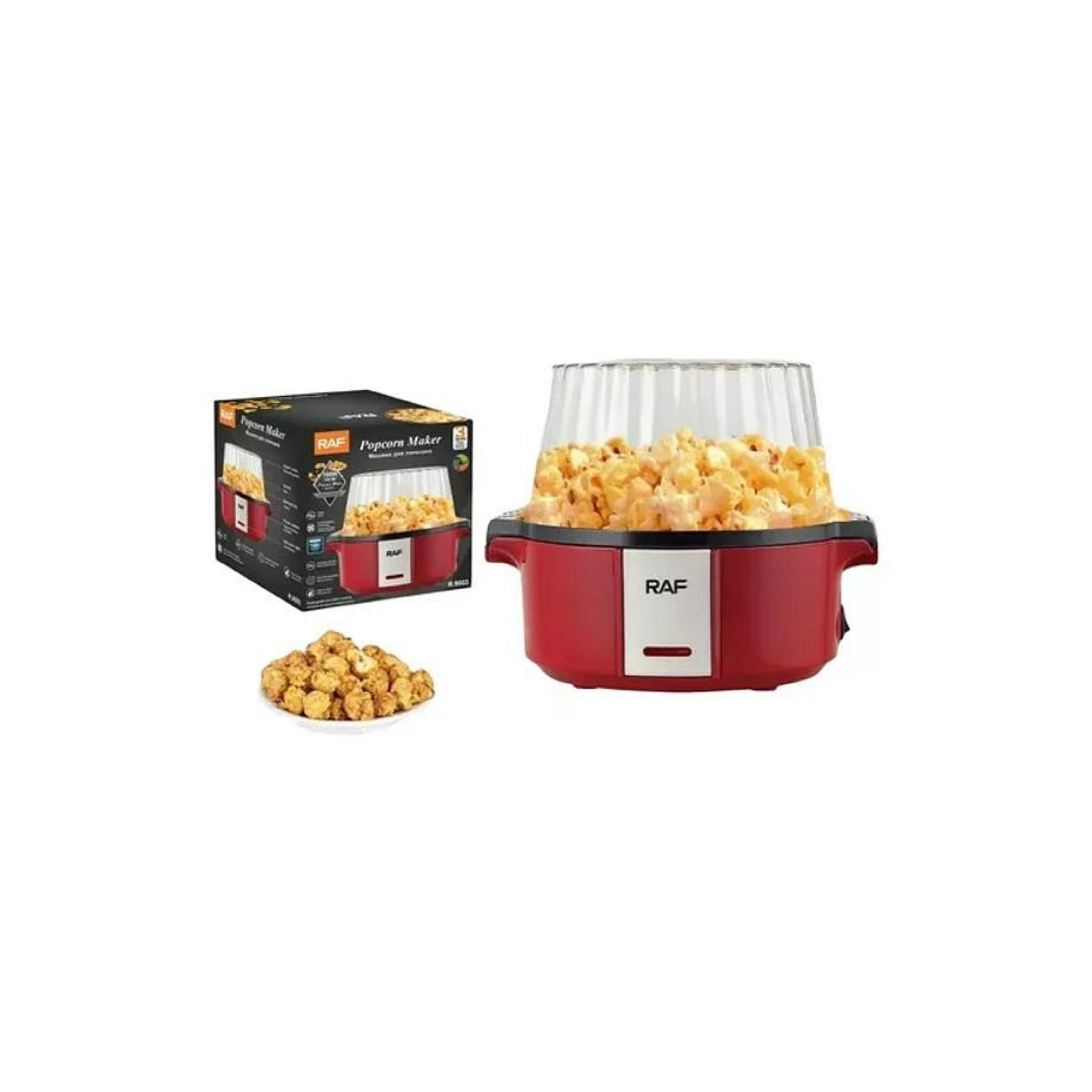Raff. - Máquina Para Hacer Popcorn Palomitas Maíz Cabritas 700w Raf Color Rojo