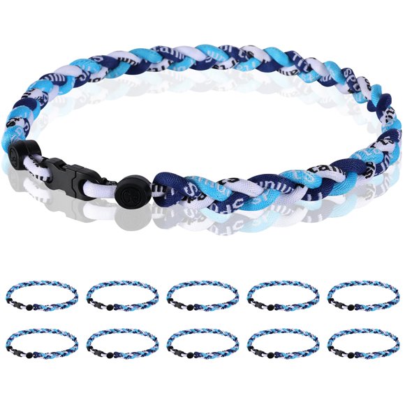 COLLAR Midtatus 46 cm Pack de 12 en Azul Marino, Azul Claro y Blanco