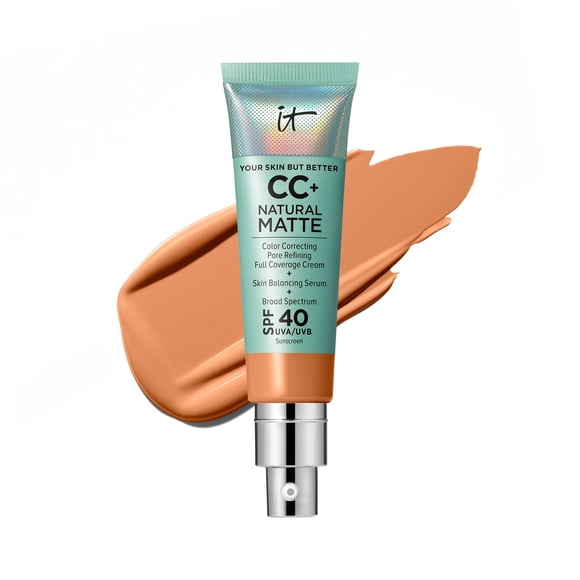 Crema Foundation IT Cosmetics CC+, mate, natural, SPF40, 32 ml
