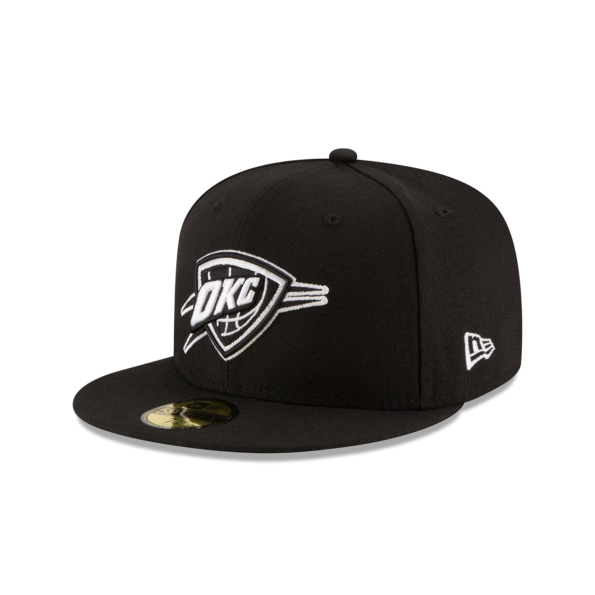 Gorra New Era Nba 59fifty Ajustada En Blanco Y Negro 7
