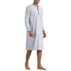 thumbnail image 5 of INSPIRE CHIC Camisones para Hombre de Rayas Ajuste Suelto Cuello en V Ropa de Dormir con Bolsillo 2XL Gris Claro, 5 of 6