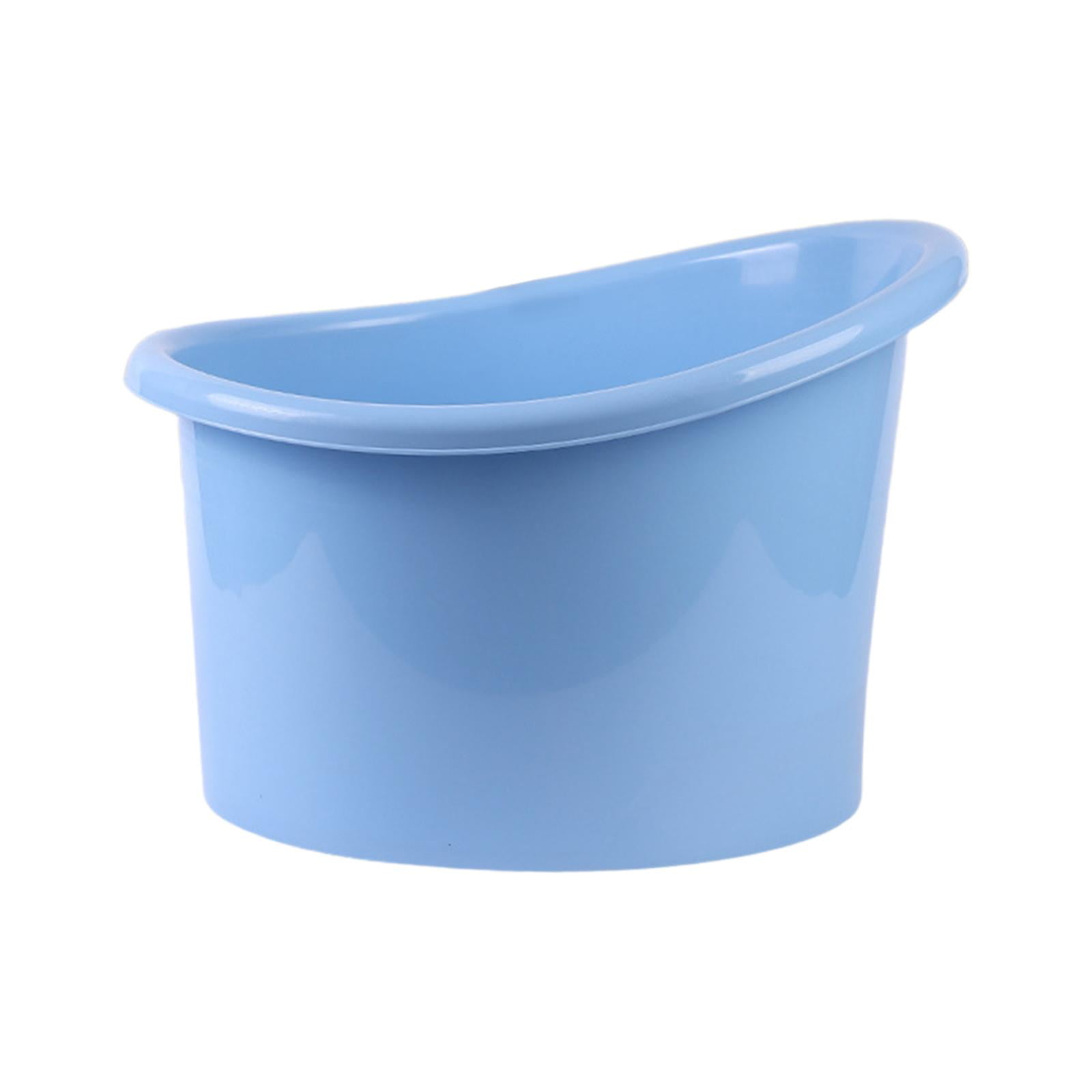 Magideal - Cubo De Baño Para Bebés, Bañera Para Bebés, Respaldo Alto, Asiento De Baño, Bañera Para Bebés, Cubo De Bañera Para Bebés, Regalos Para Recién Nacidos. Azul