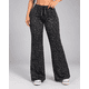 thumbnail image 1 of Pantalón Palazzo Ancho Leopardo Gris Ajustable Cordón, 1 of 4