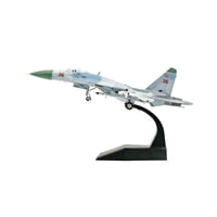 Magideal - Modelo Fundido A Presión 1:100, Avión De La Unión Soviética Su27, Avión De Gran Detalle Con Soporte, Caza De Colección Para Estantería, Armario De Tv,