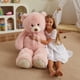 thumbnail image 4 of Oso de peluche HollyHOME de 122 cm, rosa, peluche de felpa, 4 of 9