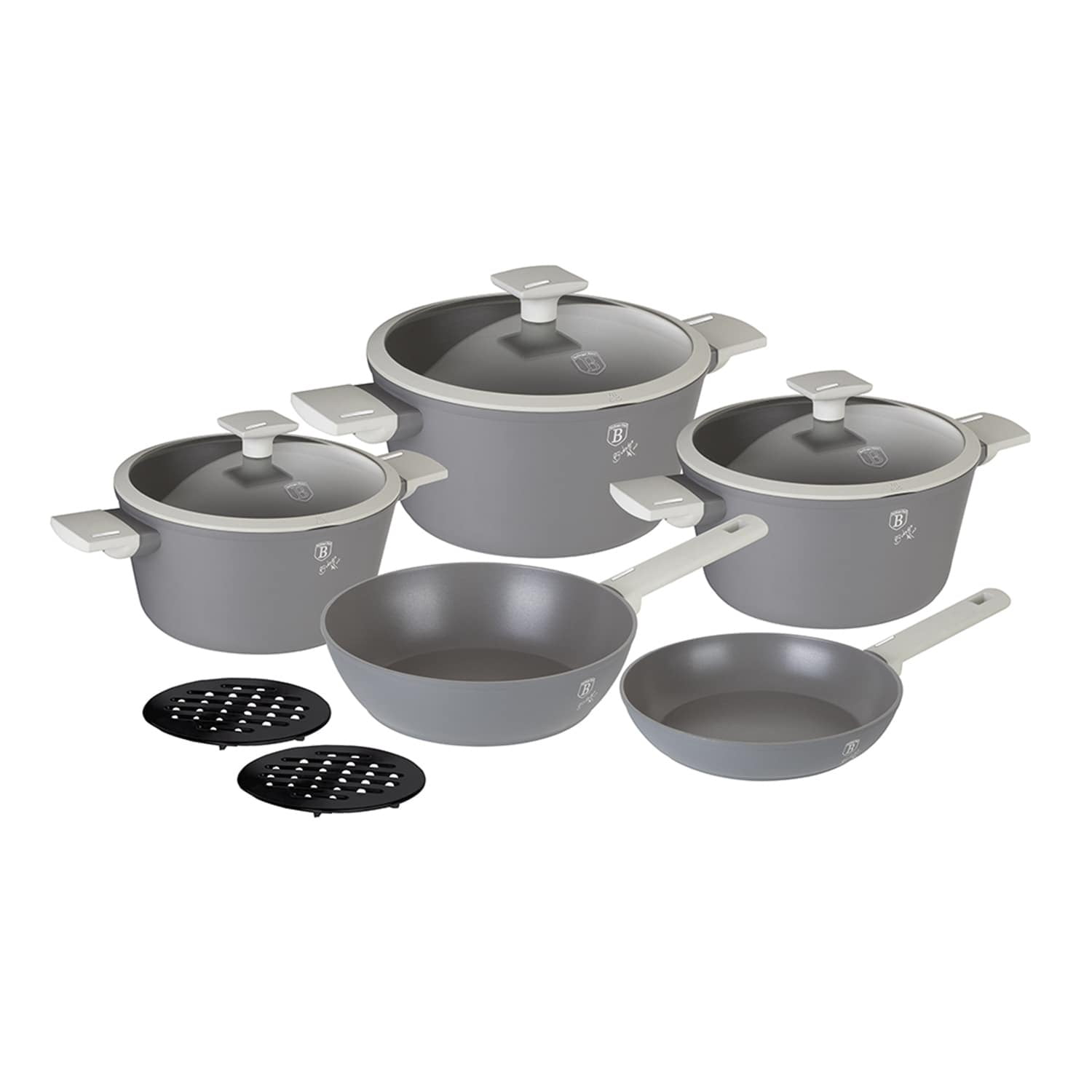 Batería Premium 10 Pzs - Berlinger Haus, Línea Aspen, Antiadherente