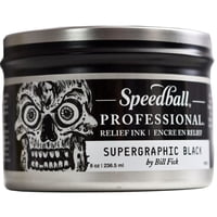 Tinta De Relieve Para Grabado Speedball Supergraphic Negra