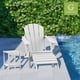 thumbnail image 3 of Reposapiés de exterior GREENVINES Adirondack, otomana blanca de HDPE, 3 of 6