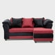 thumbnail image 2 of Seccional Reversible Izq Y Der Felpa Negro Tela Rojo, 2 of 3