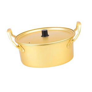 Magideal - Pot De Ramen Coreana Mariscos Mariscos Sartén Botas Secas De Calefacción Rápida Utensilios De Cocina De Cocina Kimchi Sopa De Kimchi Olla De Fideos In 22 Cm
