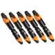 thumbnail image 5 of 5 pares de 3 clavijas XLR conector macho y hembra micrófono micrófono adaptador de cable naranja, 5 of 5