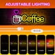 thumbnail image 2 of Letrero De Neón Led Para Café Alimentado Por Usb 38 X 18 Cm, 2 of 6