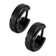 thumbnail image 4 of Pendientes De Aro De Acero Inoxidable 316L Para Mujer, Para Hombre, Piercings De Oreja Huggie, Color Negro, 4 of 4