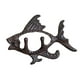 thumbnail image 3 of Colgador de pared de pescado para decoración del hogar, escultura de Animal montada en molde, soporte para sombrero, ganchos para porche, apartamento,, 3 of 5