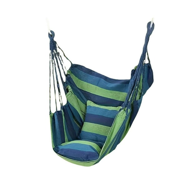 Silla Hamaca Colgante Ultra resistente para Patio o Camping Azul