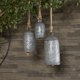 thumbnail image 3 of Juego de 3 campanas decorativas Deco 79 de metal rústico plateado, 3 of 9