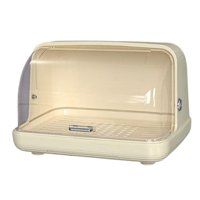 Magideal - Escurridor De Platos, Escurridor De Platos, Organizador De Almacenamiento, Diseño Hueco, Portavasos A Prueba De Polvo Con Tapa Para Taza De Té, Plato, Amarillo Xl