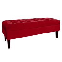 Tapiceria Moderna - Banqueta Baul Portofino Color Burdeo