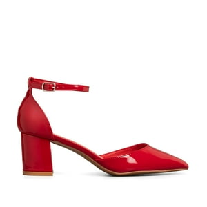 Zapato Taco Alto Burdeo Fiesta Mujer Weide Gh63
