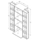 thumbnail image 5 of Alacena Blanco 167cm x 60cm x 50cm AL2113, 5 of 6