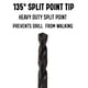 thumbnail image 3 of Broca Drill America TSD Series Cobalt de 1/8 pulgadas con punta de 135°, 3 of 6