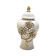 thumbnail image 4 of Jarrón De Porcelana, Tarro De Jengibre Con Flores Talladas De 7,5x12,4 Pulgadas Para Escritorio De Fiesta, 4 of 5