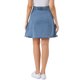 thumbnail image 3 of INSPIRE CHIC Falda de Mujer de Cintura Alta Línea A Acampanada Casual de Mezclilla Azul XL, 3 of 5