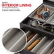 thumbnail image 4 of Bandeja organizadora para hombre de cuero sintético negro y gris, 4 of 7