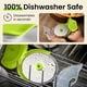 thumbnail image 5 of Cortador de pizza Kitchy con tapa protectora para cuchilla, color verde, 5 of 7