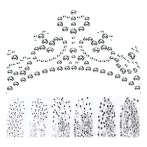 Genérico - Strass Stickers Faciales Corporales Autoadhesivas Plateado 3Mm