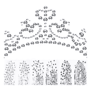 Genérico - Strass Stickers Faciales Corporales Autoadhesivas Plateado 3Mm