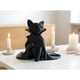 thumbnail image 2 of Escultura gato elegante decorativo negro, 2 of 2