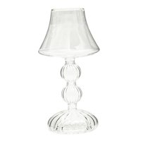 Magideal - Candelabro De Vidrio Para Velas De Pilar Candelabro Candelabro Decorativo Candelabro Para Decoración De Banquetes Regalo De Inauguración De La Casa