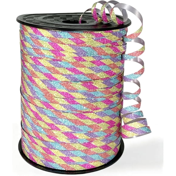 Cinta para Globos Winjeto Rainbow 500 yd 5 mm Glitter