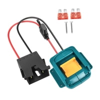 Magideal - Adaptador De Batería Para Ruedas Adaptador De Batería De Potencia Conector 14 Awg Adaptador De Batería Adaptador De Batería De Repuesto Convertidores Negro